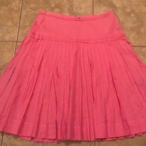 j Crew pink cotton skirt size 2